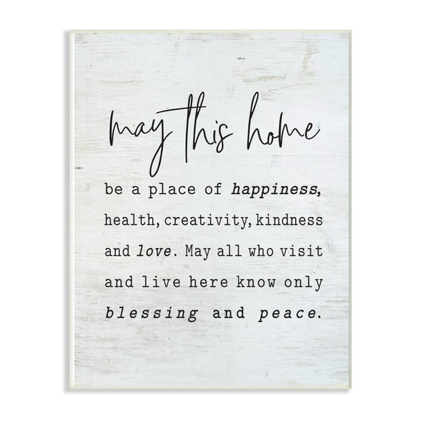 7 x 17 Multi-Color Stupell Industries Religious Happy Moments Inspiration Neutral Grey Word Design Wall Plaque 